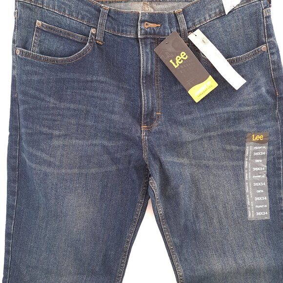 Lee Men’s Straight Flex Fit Jeans 36x34 New With Tags! - Picture 3 of 9